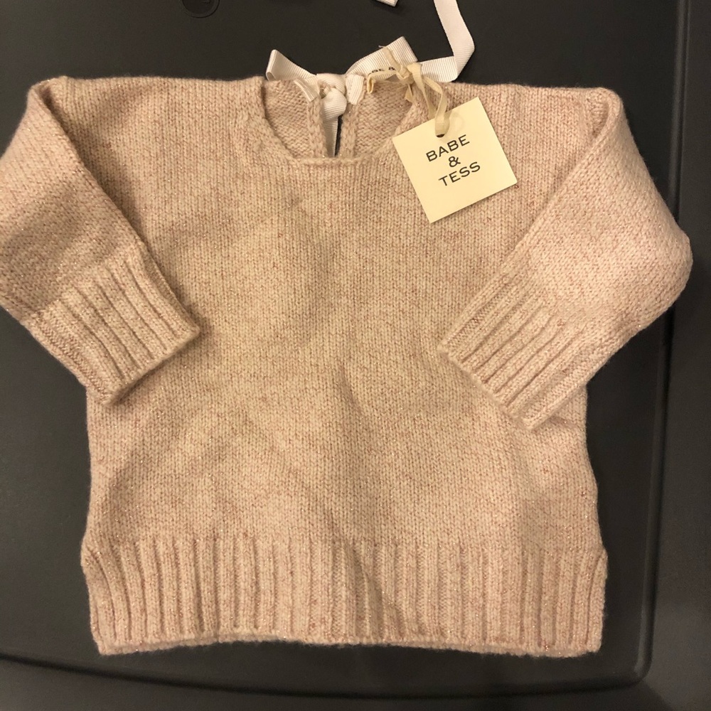 Babe and Tess Rose Gold Sweater